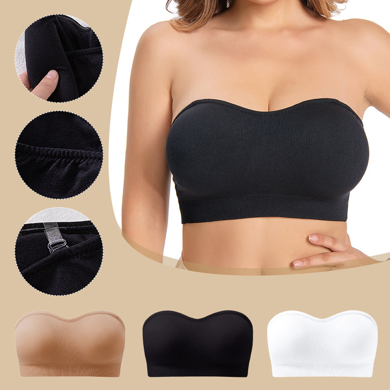 👙Buy More Save More🤍Women’s Wireless Bandeau Bra with Removable Straps