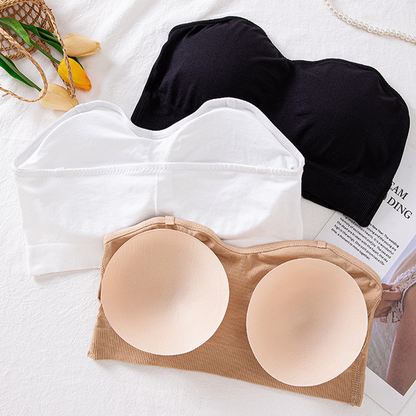 👙Buy More Save More🤍Women’s Wireless Bandeau Bra with Removable Straps