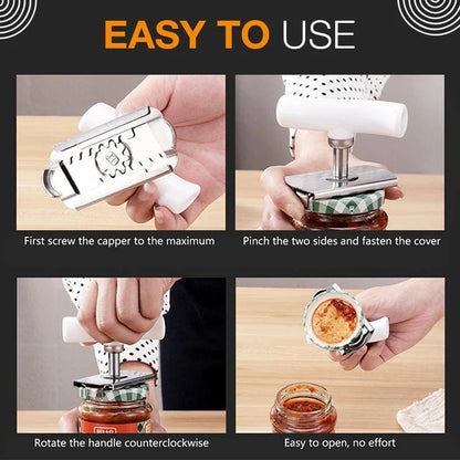 🥫 49% OFF NOW! 🔧 Easy Adjustable Stainless Steel Cap Opener – Fits 3–9.5cm Lids, Multi-Function & Arthritis-Friendly – Must-Have Kitchen Tool ✨
