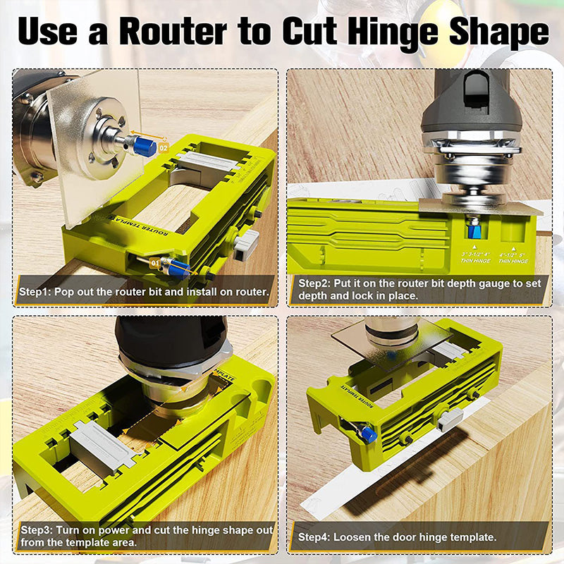 🔥49% OFF!🛠️Hinge Door Lock Hole Positioner Kit Set
