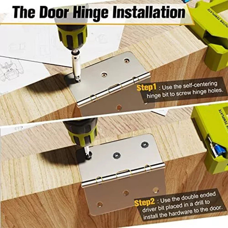 🔥49% OFF!🛠️Hinge Door Lock Hole Positioner Kit Set