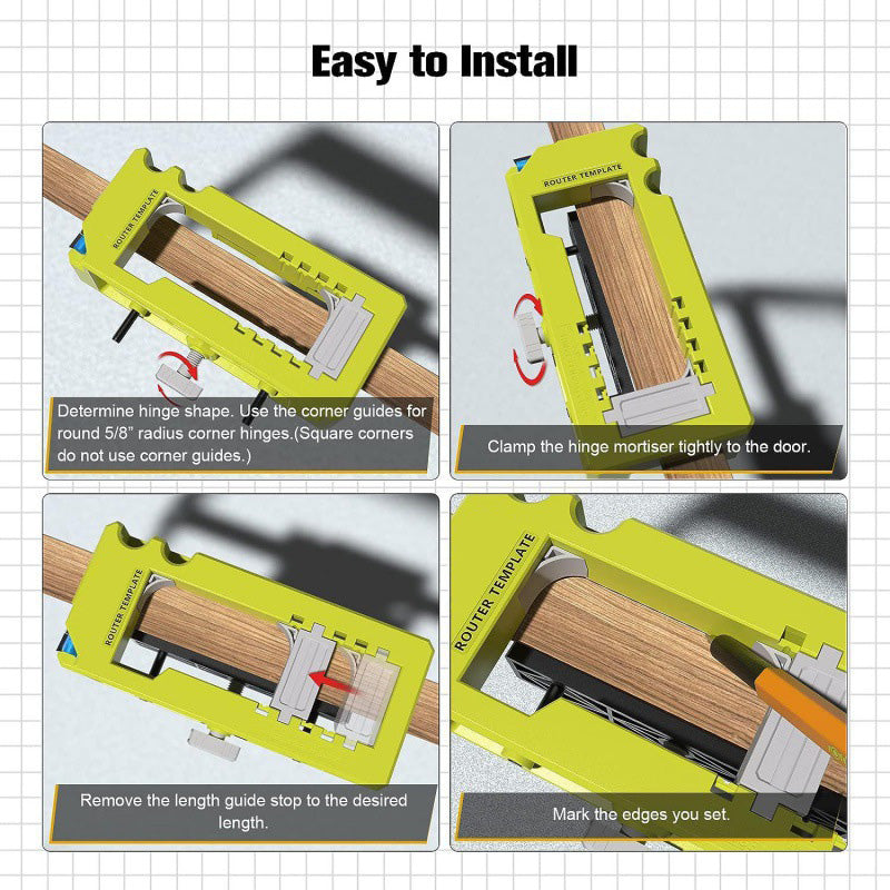 🔥49% OFF!🛠️Hinge Door Lock Hole Positioner Kit Set