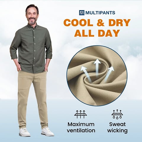 🎁Hot Sale 49% OFF🏆MultiPants – High Stretch Multi-pocket Durable Cargo Pants1