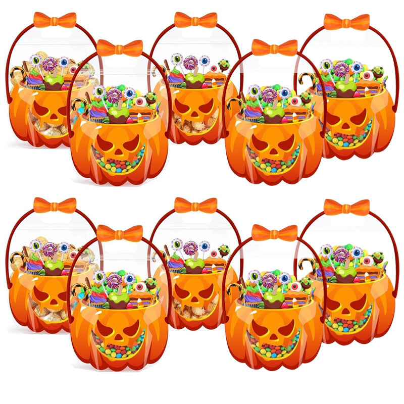 🎃LIMITED-TIME 49% OFF🍬50K+ SOLD👻 Halloween Treat Bags – Pumpkin Design, Resealable Zipper – Easy Carry Handle – 10-Pack – Ideal for Trick-or-Treat & Parties! 🛡️💨