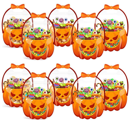 🎃LIMITED-TIME 49% OFF🍬50K+ SOLD👻 Halloween Treat Bags – Pumpkin Design, Resealable Zipper – Easy Carry Handle – 10-Pack – Ideal for Trick-or-Treat & Parties! 🛡️💨