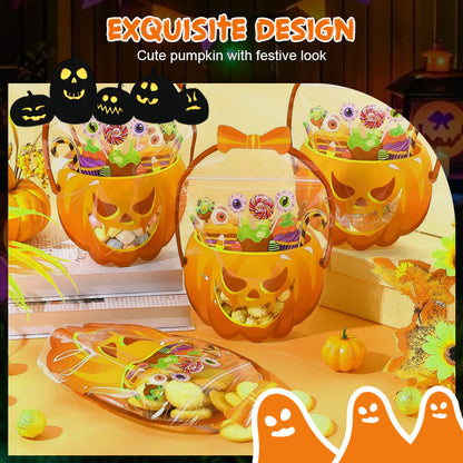 🎃LIMITED-TIME 49% OFF🍬50K+ SOLD👻 Halloween Treat Bags – Pumpkin Design, Resealable Zipper – Easy Carry Handle – 10-Pack – Ideal for Trick-or-Treat & Parties! 🛡️💨