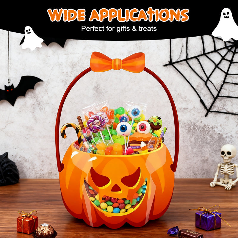 🎃LIMITED-TIME 49% OFF🍬50K+ SOLD👻 Halloween Treat Bags – Pumpkin Design, Resealable Zipper – Easy Carry Handle – 10-Pack – Ideal for Trick-or-Treat & Parties! 🛡️💨