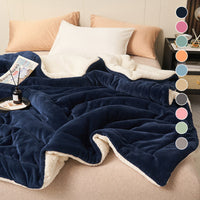 🛏️ 49% OFF! ❄️ Double-Layer Lambswool Blanket – Ultra-soft & warm for winter ✨