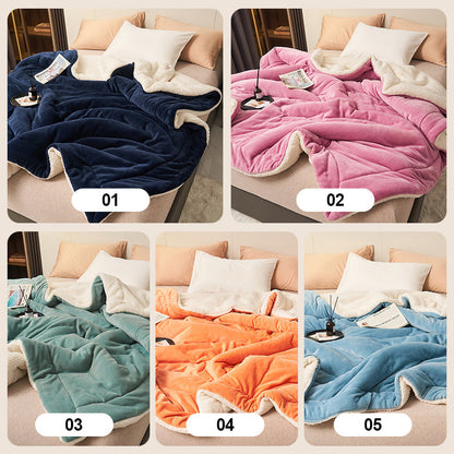 🛏️ 49% OFF! ❄️ Double-Layer Lambswool Blanket – Ultra-soft & warm for winter ✨