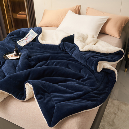 🛏️ 49% OFF! ❄️ Double-Layer Lambswool Blanket – Ultra-soft & warm for winter ✨