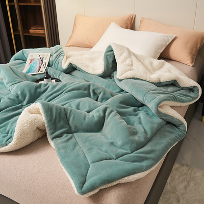 🛏️ 49% OFF! ❄️ Double-Layer Lambswool Blanket – Ultra-soft & warm for winter ✨