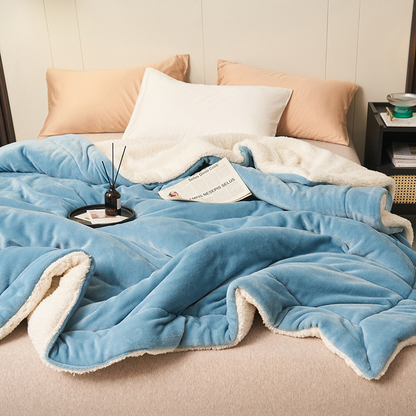 🛏️ 49% OFF! ❄️ Double-Layer Lambswool Blanket – Ultra-soft & warm for winter ✨