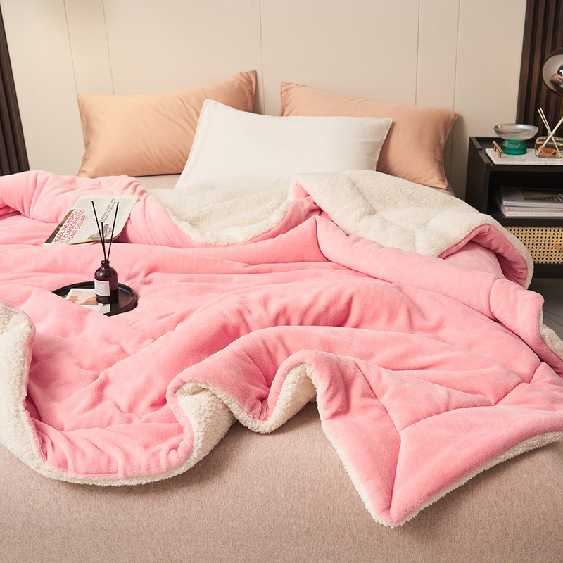 🛏️ 49% OFF! ❄️ Double-Layer Lambswool Blanket – Ultra-soft & warm for winter ✨
