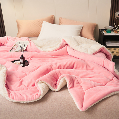 🛏️ 49% OFF! ❄️ Double-Layer Lambswool Blanket – Ultra-soft & warm for winter ✨