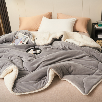 🛏️ 49% OFF! ❄️ Double-Layer Lambswool Blanket – Ultra-soft & warm for winter ✨