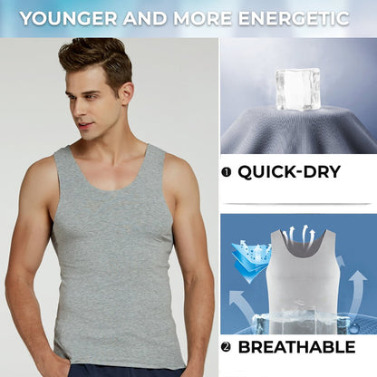 🔥Summer Special Offer👕Men's Stretch Privacy-Protecting Seamless Vest