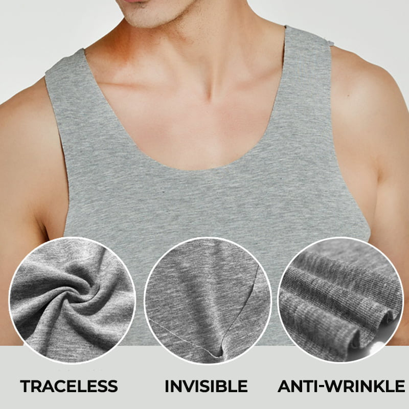 🔥Summer Special Offer👕Men's Stretch Privacy-Protecting Seamless Vest