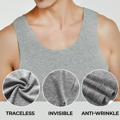 🔥Summer Special Offer👕Men's Stretch Privacy-Protecting Seamless Vest