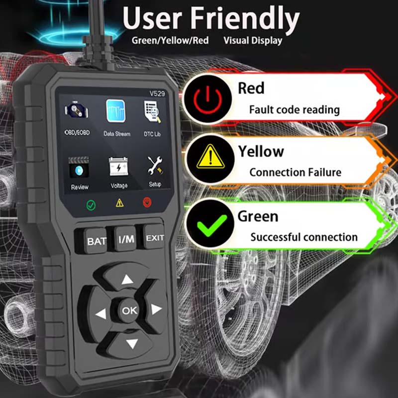 🔧✨Professional OBD2 diagnostic tool: accurate and fast analysis, compatible with most vehicles 🚗📱