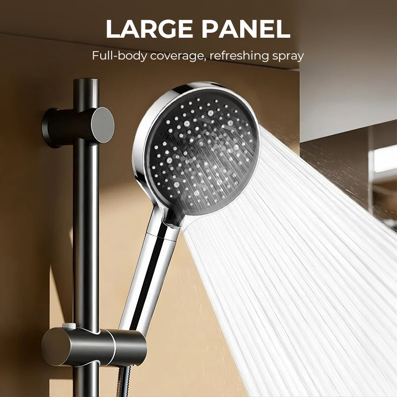 🚿 The 7-Speed Boost Showerhead is here! 15cm large panel + handheld sprayer function—one unit for both showering and cleaning ✨ Compatible with standard shower hoses 💧