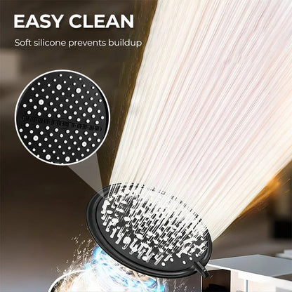 🚿 The 7-Speed Boost Showerhead is here! 15cm large panel + handheld sprayer function—one unit for both showering and cleaning ✨ Compatible with standard shower hoses 💧