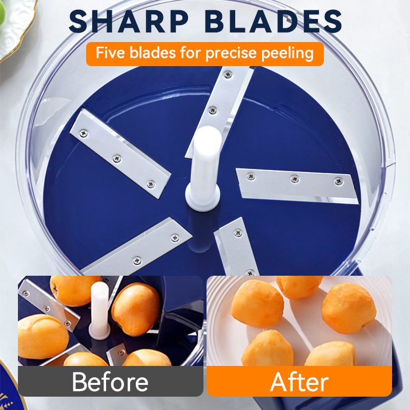 🔥Hot Sale: 49% Off Transparent Electric Fruit & Vegetable Peeler! ⏳ Limited Time!