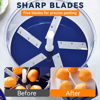 🔥Hot Sale: 49% Off Transparent Electric Fruit & Vegetable Peeler! ⏳ Limited Time!