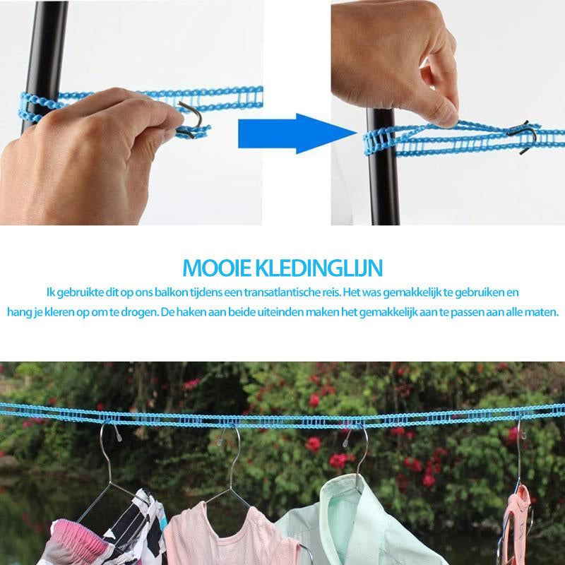 🎉 2026 Sale — Over 50000 Sold!💞 Windproof Non‑Slip Travel Clothesline‑Portable 🏆