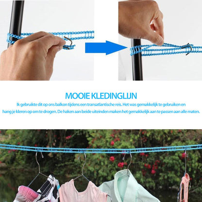 🎉 2026 Sale — Over 50000 Sold!💞 Windproof Non‑Slip Travel Clothesline‑Portable 🏆
