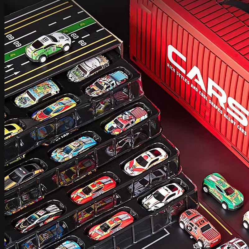 🥳2026 HOT SALE🥳💞50K+ SOLD!🚗🎁 49% OFF! 48 Mini Pull‑Back Cars with Garage – 48 vehicles, built‑in storage. Hours of fun, perfect gift for little racers! 🏎️✨