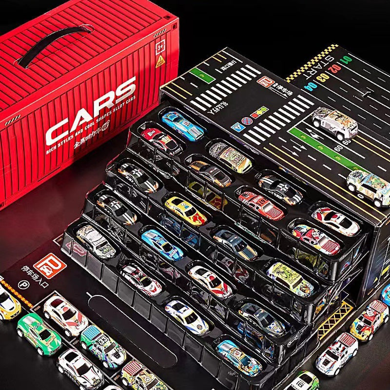 🥳2026 HOT SALE🥳💞50K+ SOLD!🚗🎁 49% OFF! 48 Mini Pull‑Back Cars with Garage – 48 vehicles, built‑in storage. Hours of fun, perfect gift for little racers! 🏎️✨
