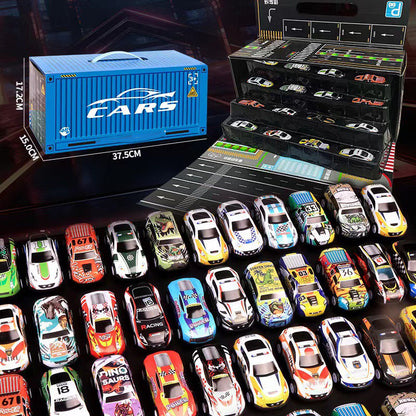 🥳2026 HOT SALE🥳💞50K+ SOLD!🚗🎁 49% OFF! 48 Mini Pull‑Back Cars with Garage – 48 vehicles, built‑in storage. Hours of fun, perfect gift for little racers! 🏎️✨