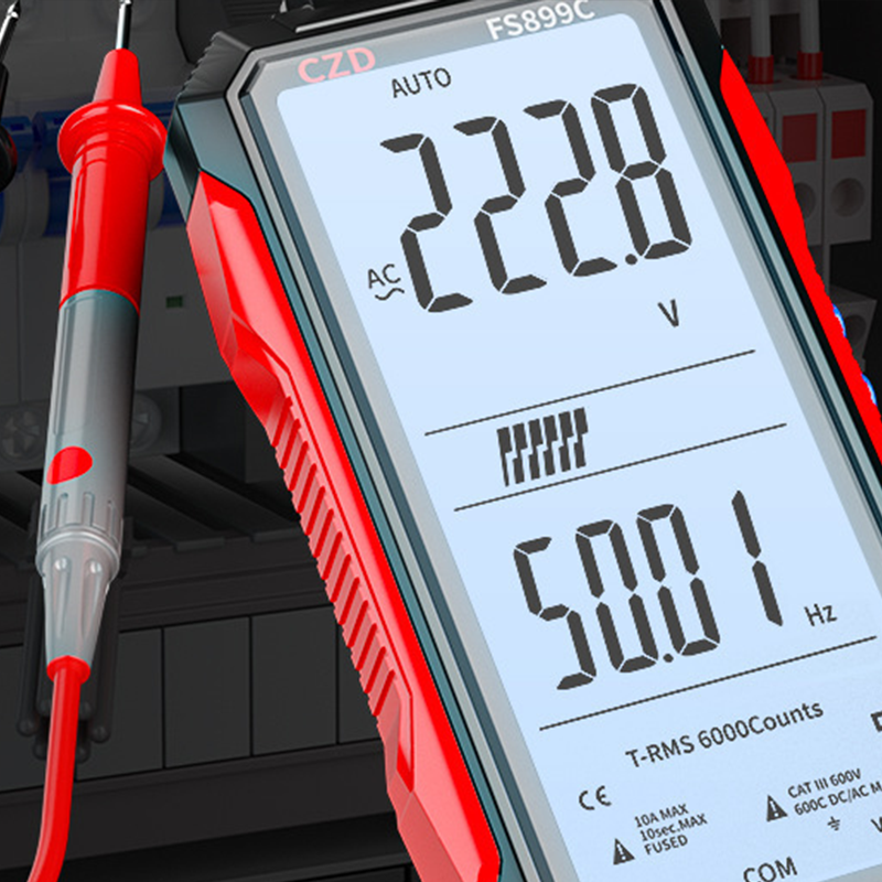 ⚡USB Rechargeable Digital Multimeter🔋– 6000 Counts, Large Color Screen & Backlight! 🛠️🔌