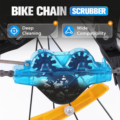 📢📢49% OFF !!!⏰🚴‍♂️ One-brush chain cleaning – no dismantling, no dirty hands! The 360° bicycle chain cleaning marvel: eco-friendly, efficient and effortless. 💧🔧