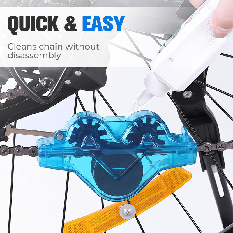📢📢49% OFF !!!⏰🚴‍♂️ One-brush chain cleaning – no dismantling, no dirty hands! The 360° bicycle chain cleaning marvel: eco-friendly, efficient and effortless. 💧🔧