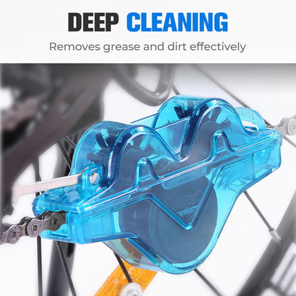 📢📢49% OFF !!!⏰🚴‍♂️ One-brush chain cleaning – no dismantling, no dirty hands! The 360° bicycle chain cleaning marvel: eco-friendly, efficient and effortless. 💧🔧