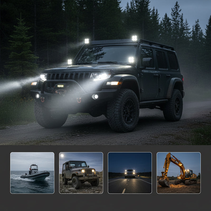 ⚡ Limited-Time Offer ⏳ - 16 LED Work Lights for Vehicles