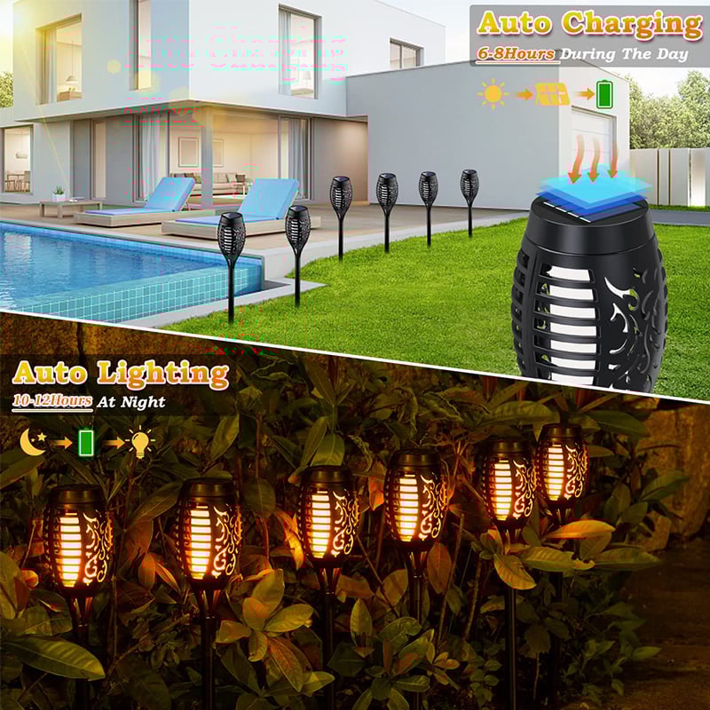 💖🔆 2026 Solar Tech | Outdoor Garden Torch Lamps | Auto-On at Dusk ⚡【New】