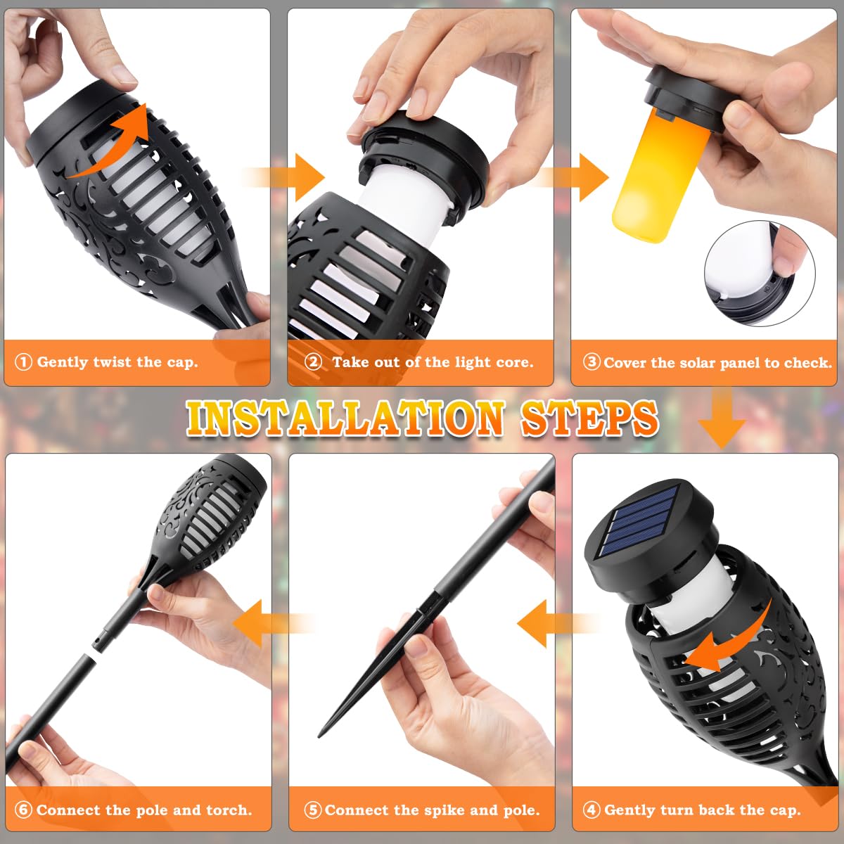 💖🔆 2026 Solar Tech | Outdoor Garden Torch Lamps | Auto-On at Dusk ⚡【New】