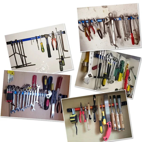 🔧 30kg Magnetic Tool Holder Bar – Heavy-Duty Garage & Workshop Tool Storage Organizer