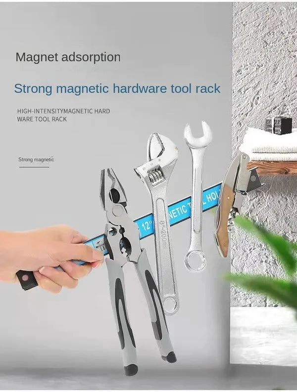 🔧 30kg Magnetic Tool Holder Bar – Heavy-Duty Garage & Workshop Tool Storage Organizer