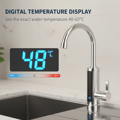 ⏰ Limited-time 40% off · Heats up in 3 seconds 🥰 Dual-temperature electric faucet | Multi-scenario instant-heat wonder✨