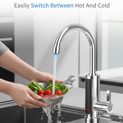 ⏰ Limited-time 40% off · Heats up in 3 seconds 🥰 Dual-temperature electric faucet | Multi-scenario instant-heat wonder✨