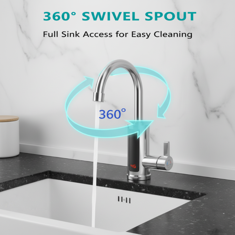 ⏰ Limited-time 40% off · Heats up in 3 seconds 🥰 Dual-temperature electric faucet | Multi-scenario instant-heat wonder✨