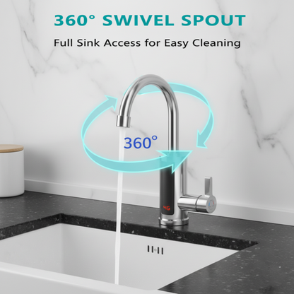 ⏰ Limited-time 40% off · Heats up in 3 seconds 🥰 Dual-temperature electric faucet | Multi-scenario instant-heat wonder✨