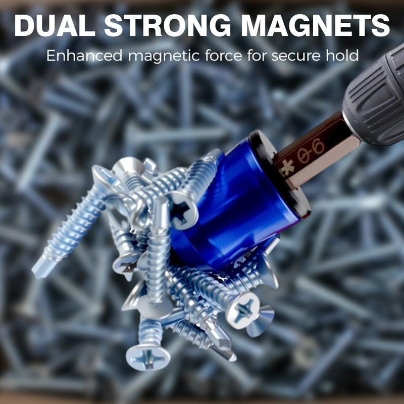 ⚡3-in-1 Magnetic Screwdriver Ring – Quick Bit Swap, Secure Hold & Portable 🧲