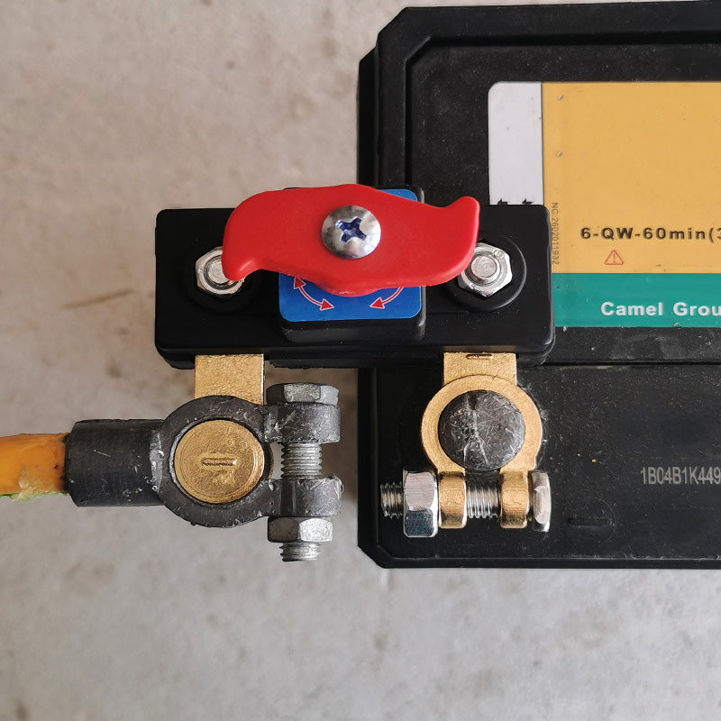 🔥One-Hand Operation🔥Car Battery Disconnect Switch – Protect Your Car Battery & Cut Power Instantly!