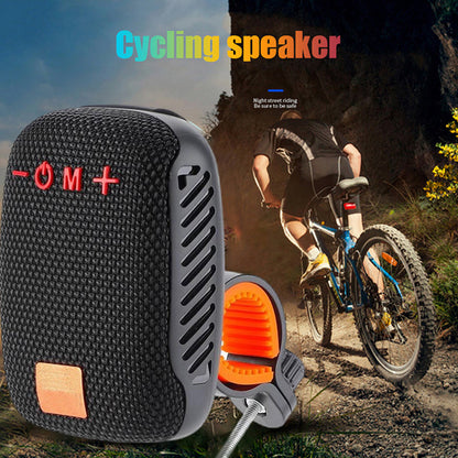 🚲40% OFF!🔈Bluetooth Bike Speaker – IPX5 Waterproof, True Wireless Stereo & MicroSD Support, Secure Bike Mount 🎵