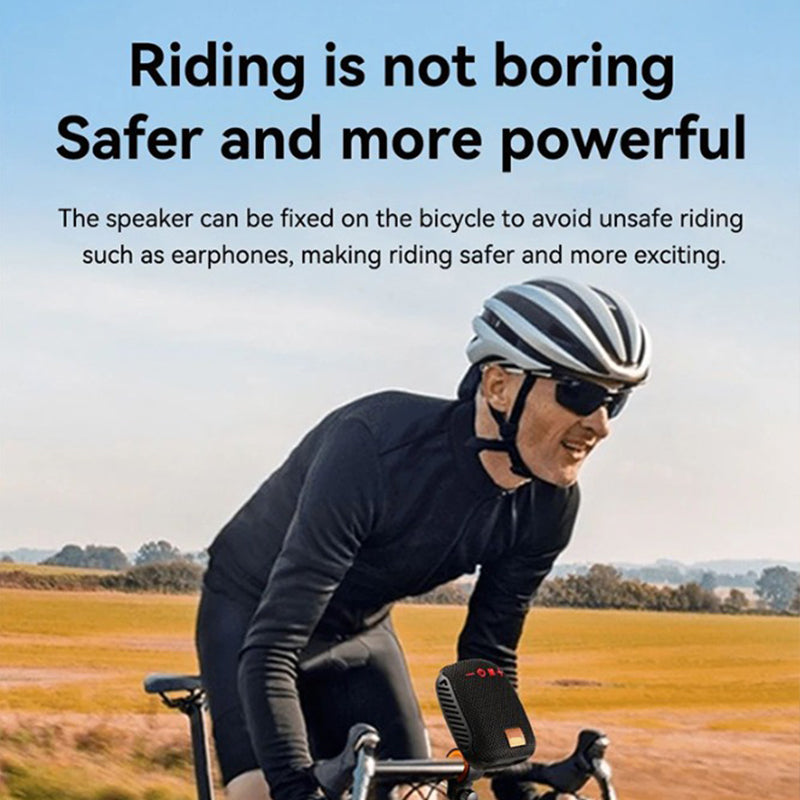 🚲40% OFF!🔈Bluetooth Bike Speaker – IPX5 Waterproof, True Wireless Stereo & MicroSD Support, Secure Bike Mount 🎵