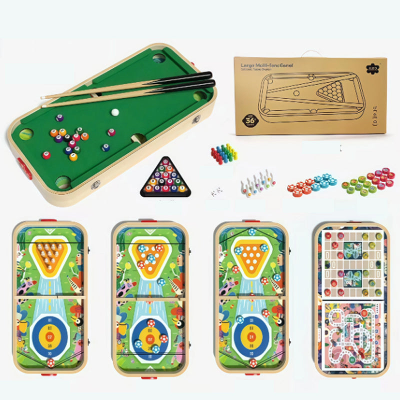 【📍Exquisite Collection📍】6-in-1 Wooden Tabletop Game for Kids
